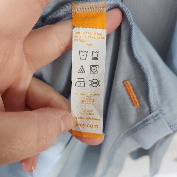 Lucy Enlightening Light Blue Wrap Sweater Cardigan - Picture 4 of 9